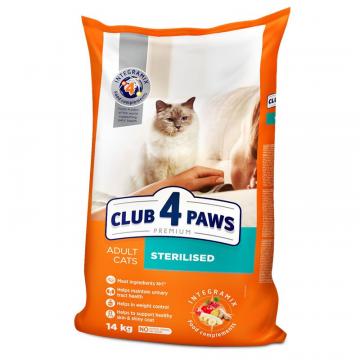 Hrana pisici sterilizate cu pui 14 kg - Club 4 Paws