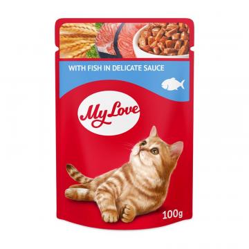 Hrana plic pisica cu peste in sos 100g - MyLove