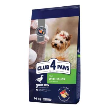 Hrana uscata caini talie mica cu rata 14kg - Club 4 Paws
