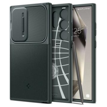 Husa Spigen Optik Armor, Galaxy S24 Ultra, Abyss green