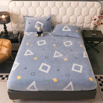 Husa de pat cu 2 fete perna cocolino forme geometrice