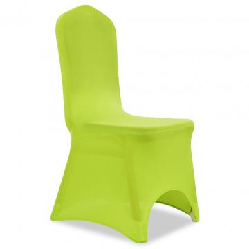 Husa de scaun elastica, 6 buc., verde