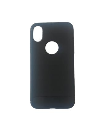 Husa de silicon Carbon pentru iPhone  X/XS neagra