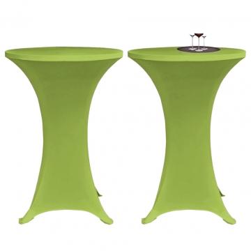 Husa elastica pentru masa, 2 buc., verde, 70 cm