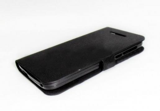 Husa flip Diary Flexy Magnet neagra pentru LG K8 K350N