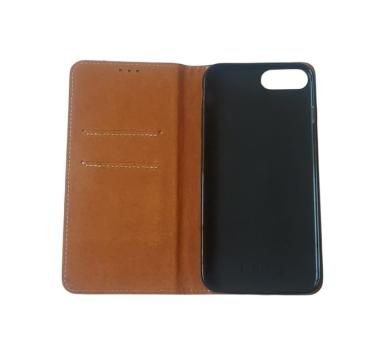 Husa flip Diary Flexy piele naturala neagra pentru iPhone