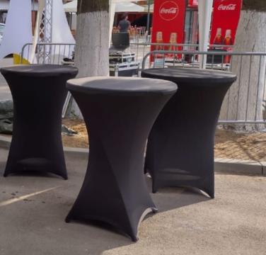 Husa pentru masa pliabila Bistro - culoare negru - 80x80x120