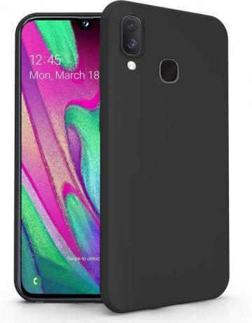 Husa telefon pentru Samsung Galaxy A40 TPU Soft Gel, negru
