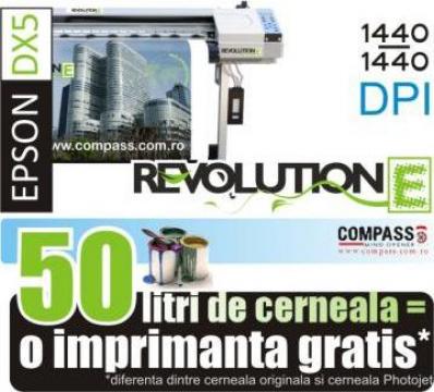 Imprimanta ecosolvent cu cap Epson DX5 Revolution E