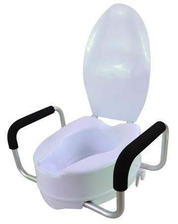 Inaltator wc cu capac si manere de 15 cm