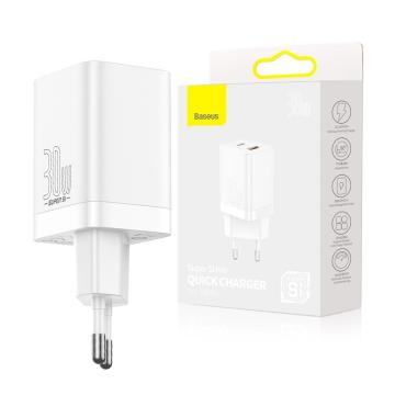 Incarcator Baseus Pro, USB Type C, 30W, (CCSUPP-E02), alb