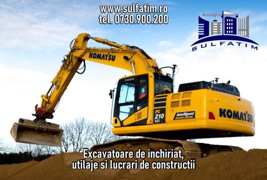 Inchiriere excavator si alte utilaje pentru constructii