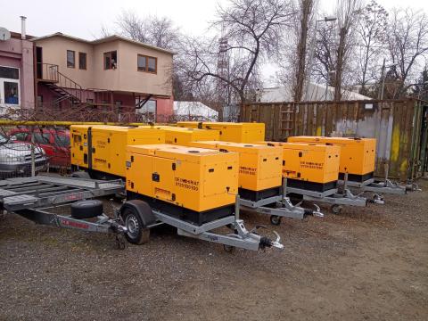 Inchiriere generator mobil de curent trifazic 50KW62.5KVA