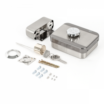 Incuietoare aplicata de exterior, fail-secure, cu motor