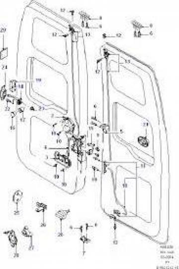 Incuietoare usa spate Ford Transit OE 4350462