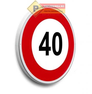 Indicatoare pentru limita de viteza la 40 km