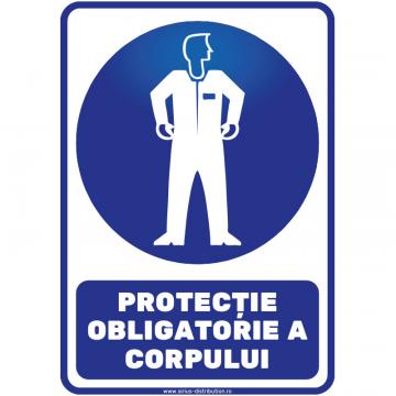 Indicator autocolant - Protectie obligatorie a corpului - A4