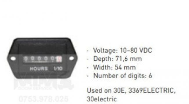 Indicator ore 10 80VDC nacela JLG 30E 3369Electric