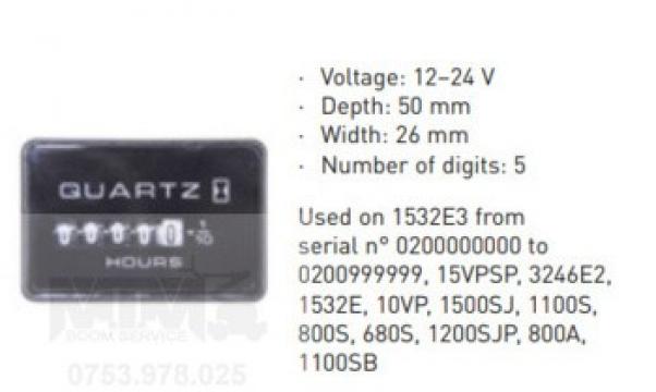 Indicator ore 12 24 VDC 1500SJ 1100S 800S 680S 1200SJP 800A