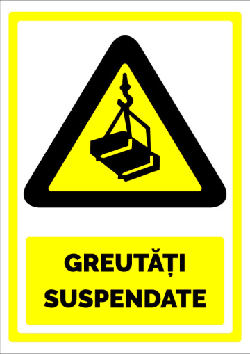 Indicator pentru avertizare greutati suspendate