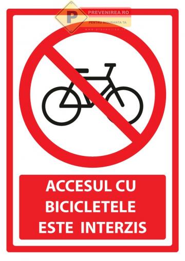 Indicator pentru interzicerea bicicletelor