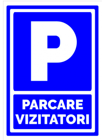 Indicator pentru parcare vizitatori
