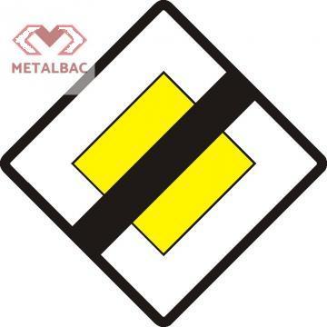 Indicator reglementare - Sfarsitul drumului cu prioritate
