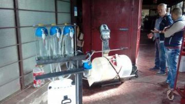 Instalatie dezinfectat sticle cu ozon cu sistem imbuteliere