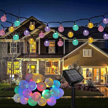 Instalatie solara cu globulete pentru brad sau decoratiuni