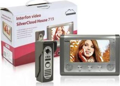 Interfon video SilverCloud House 715 cu ecran LCD de 7 inch
