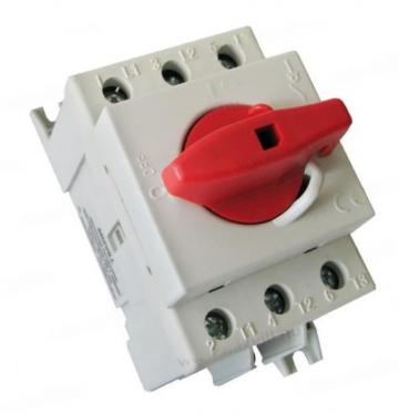Intrerupator modular rotativ 3 poli 80A 0-1 on-off IP20
