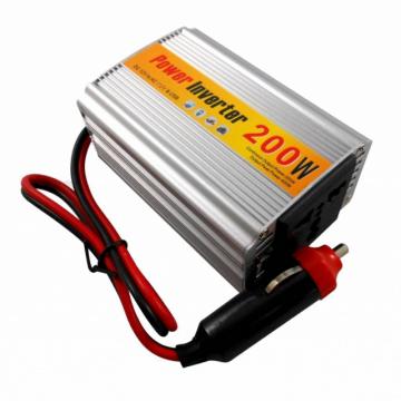 Invertor auto 12V la 220V/200W cu USB