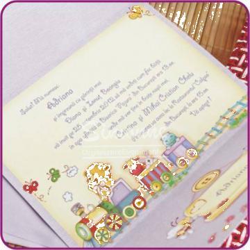 Invitatie botez fetita baietel