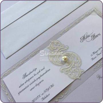 Invitatie de nunta eleganta cu plic