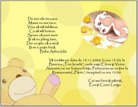 Invitatii botez