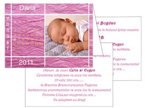 Invitatii de botez personalizate INVB002