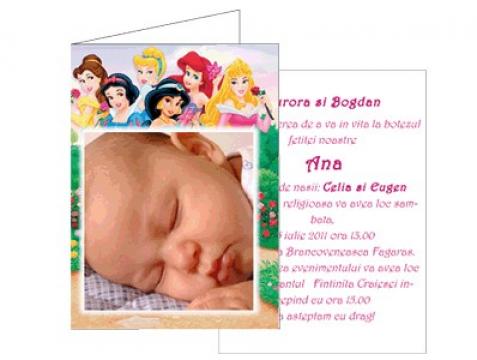 Invitatii de botez personalizate INVB005