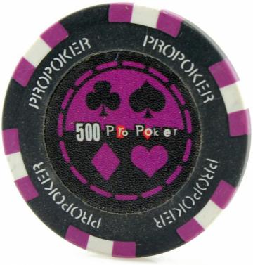 Jeton Pro Poker - Clay - 13,5g - culoare Violet