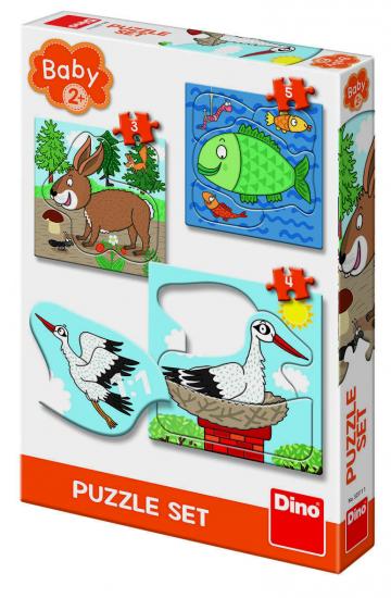 Joc Baby Puzzle - Unde locuiesc animalele?