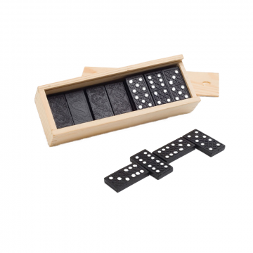 Joc Domino in cutie de lemn, Dalimag, 146 x 50 x 30 mm
