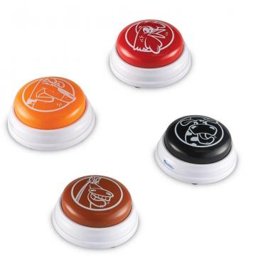 Joc Sonerii pentru raspuns - animale - set 4 buc.