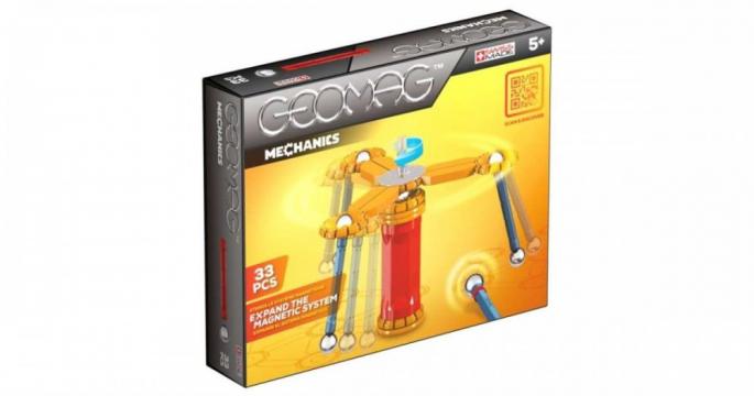 Joc constructie Geomag Mechanics set de 33 piese