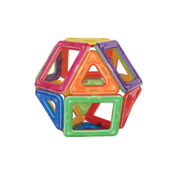 Joc set magnetic de construit, forme geometrice