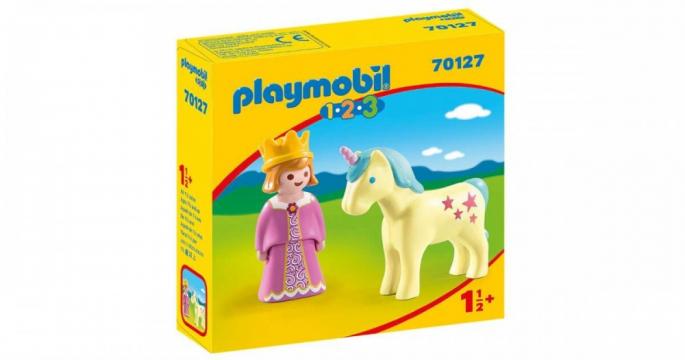 Jucarie Printesa cu unicorn 70127 Playmobil 1.2.3
