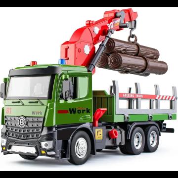 Jucarie camion de constructie, cu lumini si sunete