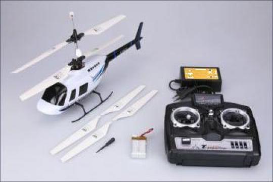 Jucarie elicopter Kyosho Jet Ranger Coaxial, LiPo, RC, RTF