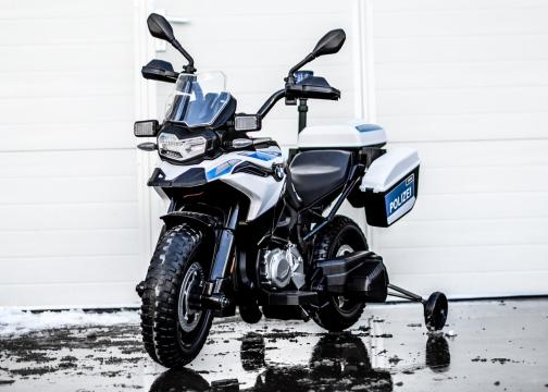 Jucarie motocicleta electrica de politie BMW F850 GS 2x 45W