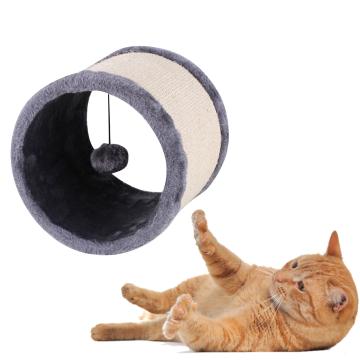 Jucarie pisici tunel cu sisal ascutit gheare