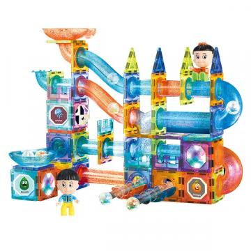 Jucarie set de constructie magnetic, iluminat