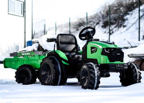 Jucarie tractoras electric cu remorca Kinderauto SX2068